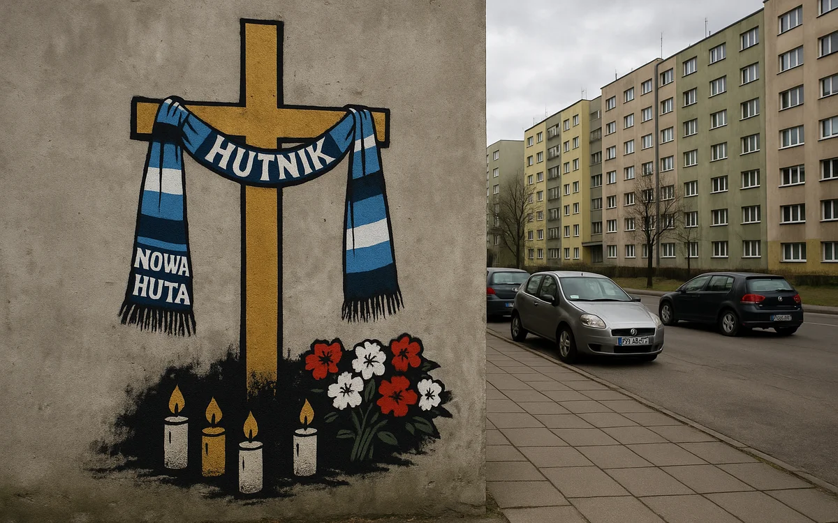 Kibice i Krzyż Nowohucki — wariant 4