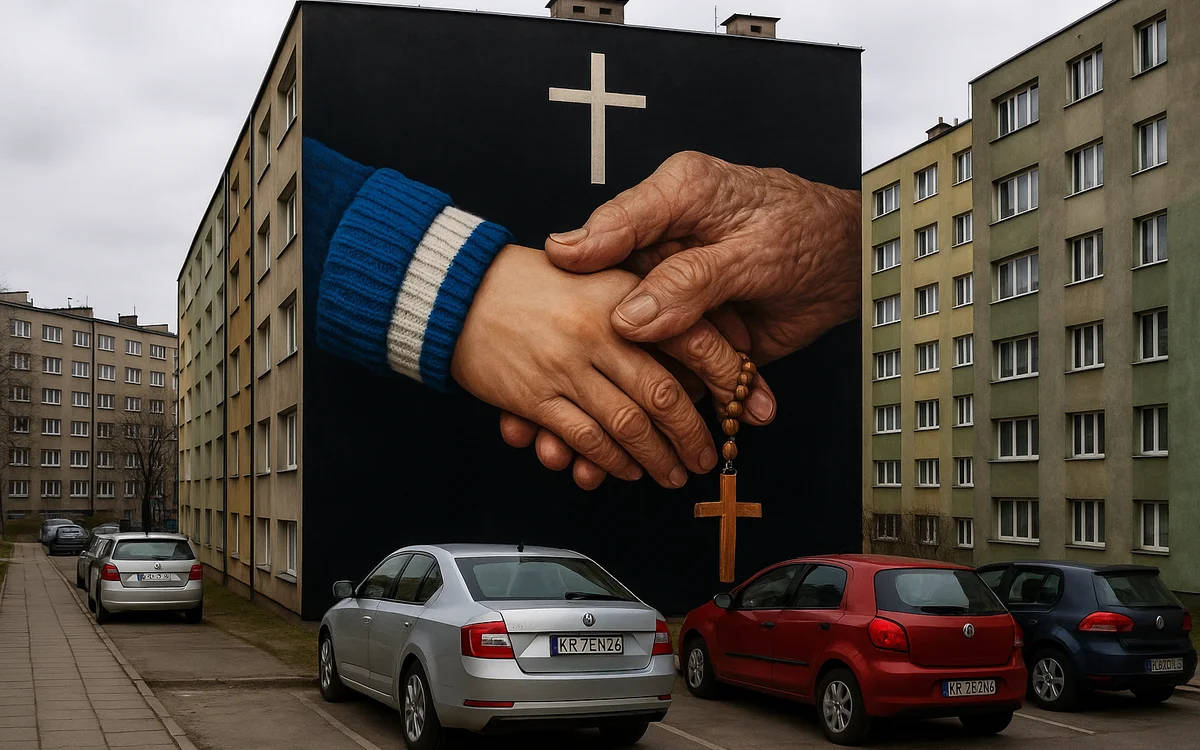 Kibice i Krzyż Nowohucki — wariant 6