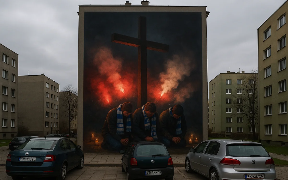 Kibice i Krzyż Nowohucki — wariant 8